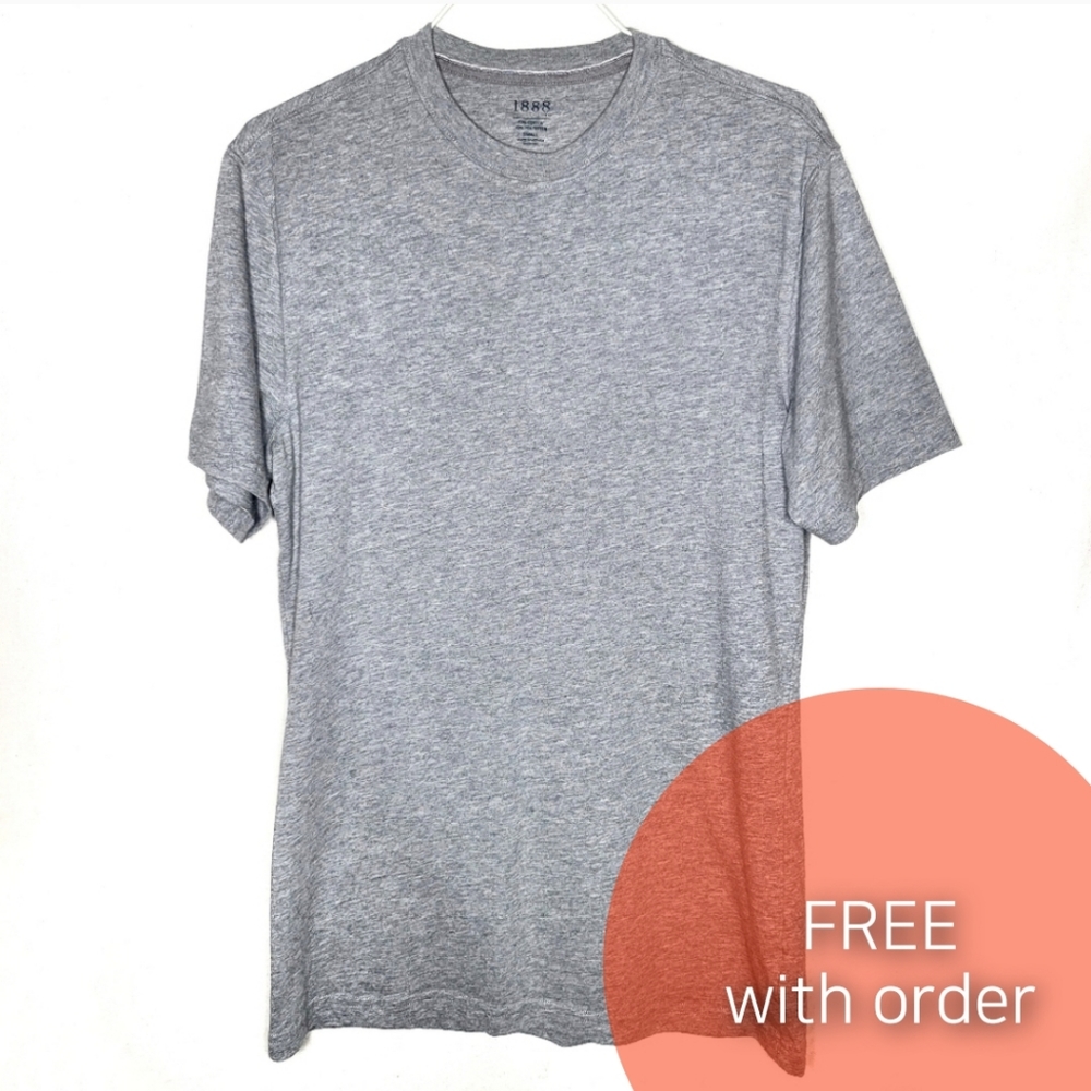 Gray short-sleeved tshirt size S men's undershirt
